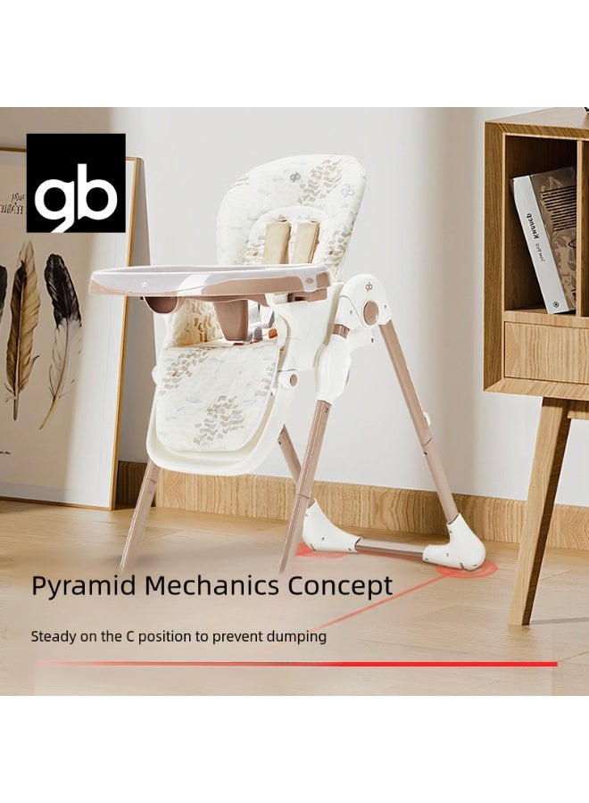 جي بي كرسي طعام مرتفع للأطفال من جود بيبي، مناسب للأطفال الرضع، مزود بصينية قابلة للتعديل، و7 مستويات ارتفاع، ومقعد ناعم يسمح بمرور الهواء، وقابل للطي، مناسب للأطفال من عمر 6 إلى 36 شهرًا. - Image 2